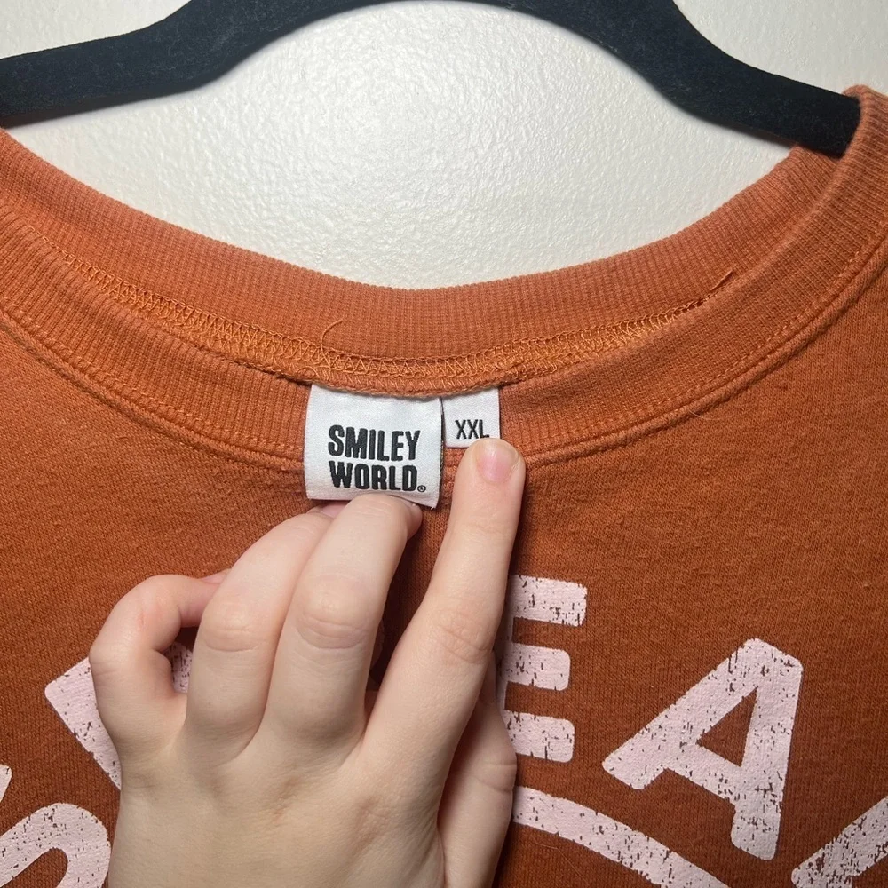 Women's Orange Spread Kindness Sweater